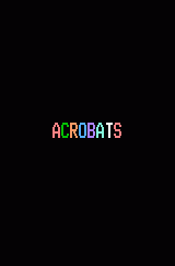 P.T. Barnum's Acrobats! title screen for Odyssey 2